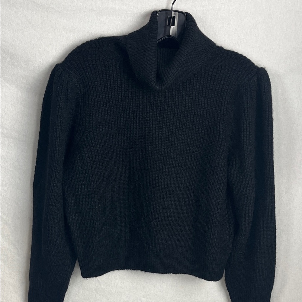 J. Crew Black turtle neck Neck Sweater small merino and alpaca blend